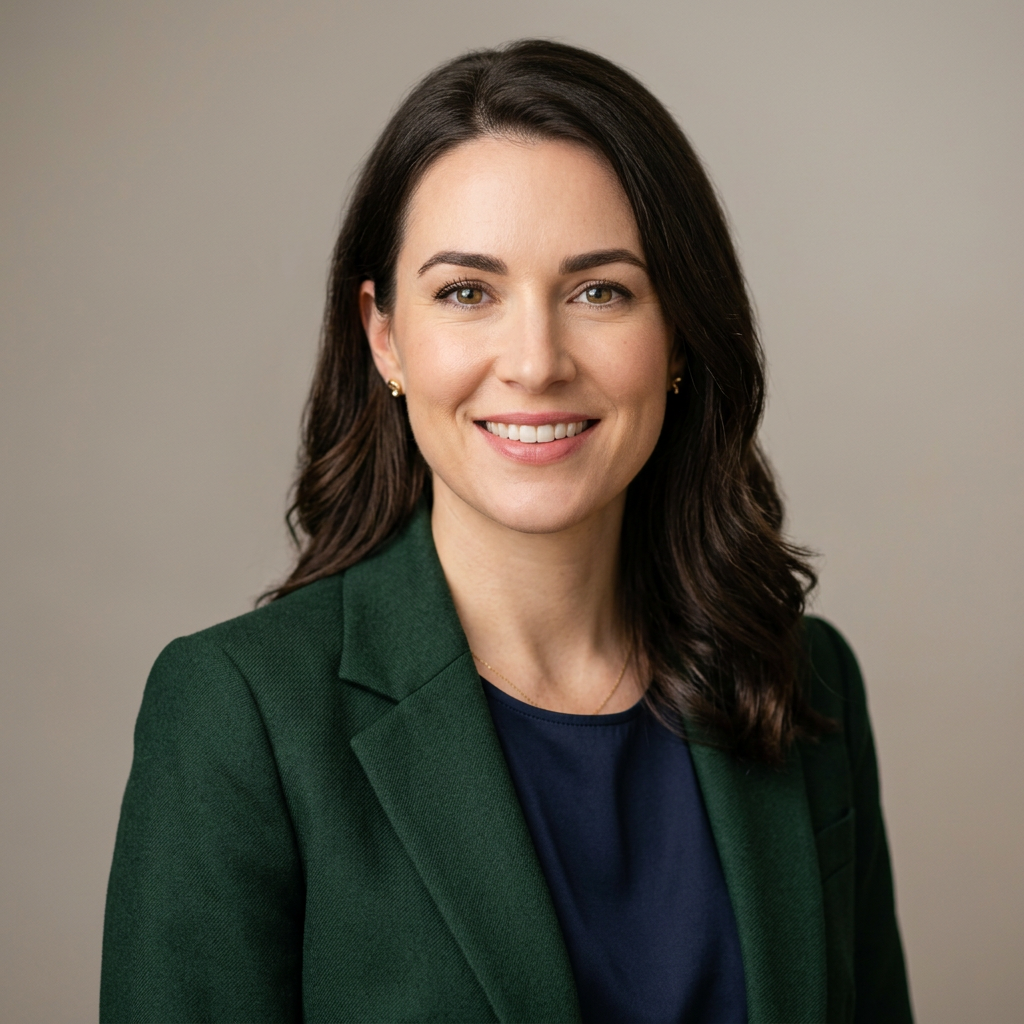 Sample photo of Dana Whitfield, the candidate in the sample résumé